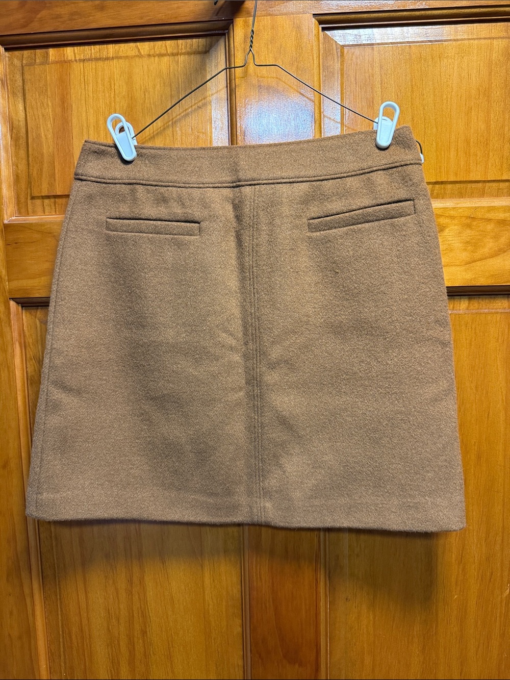 LOFT Brown A-Line Skirt with Welt Pockets